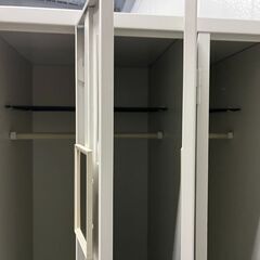 2台あり 4人用 ロッカー スチール製 鍵無 事務用品 オフィス 幅90cm×奥行52cm×高さ180cm の画像