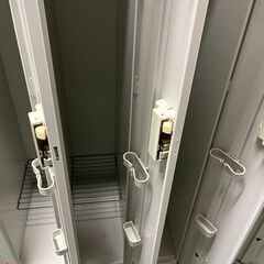 2台あり 4人用 ロッカー スチール製 鍵無 事務用品 オフィス 幅90cm×奥行52cm×高さ180cm の画像