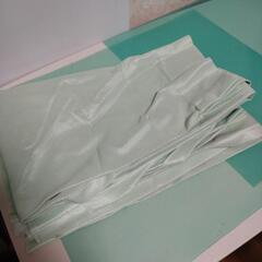 ほぼ新品  防災  レースカーテン GREEN 2つの画像