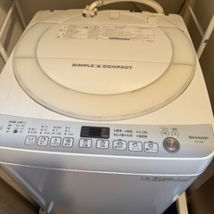 洗濯機　SHARP(es-t709) の画像