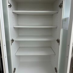 ★リユースのサカイ高崎店★TJ12535  食器棚 白 H180.5×D39.5×W58.5 クリーニング済みの画像