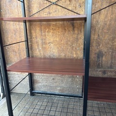 ●衣類収納ラック●鉄/木の画像
