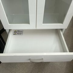 ★リユースのサカイ高崎店★TJ12535  食器棚 白 H180.5×D39.5×W58.5 クリーニング済みの画像