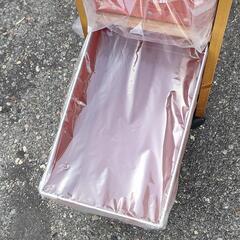 新品　パイン材　ラック　キャスター付きの画像