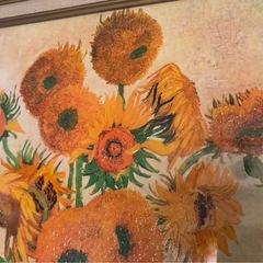 ゴッホ ひまわり 複製画 壁掛け 額装の画像