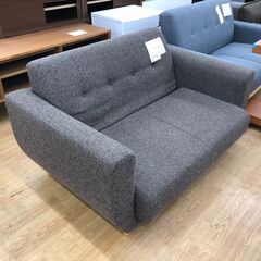 ★リユースのサカイ幸手店★SJ10197★ジモティ割あり★  2人掛けソファー ブラウン W120×D80×H67 クリーニング済み の画像