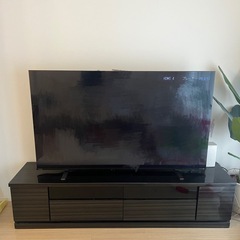 値下げしました！テレビ台ブラックの画像