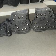 CONVERSE ハイカット スタッズ ブラック 24cmの画像