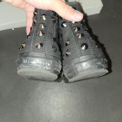CONVERSE ハイカット スタッズ ブラック 24cmの画像