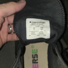 CONVERSE ハイカット スタッズ ブラック 24cmの画像