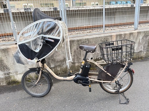 ★お譲り先決定済★【美品】パナソニック ギュットクルームDX 前乗せ電動自転車?使用1年・バッテリー良好✨カバー付き