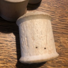 糸巻き　木製　昭和レトロの画像