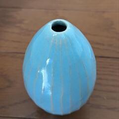 美品）糸島 陶工房Ron 手作り一輪挿し花瓶 （一度のみの使用）の画像