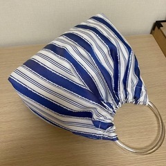 ハンドメイド 持ち手リングバッグ、トートバッグの画像