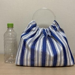 ハンドメイド 持ち手リングバッグ、トートバッグの画像