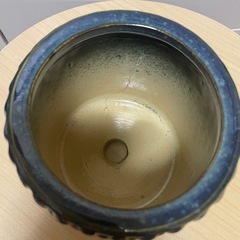 陶器鉢 植木鉢 オシャレ鉢 渋色の画像