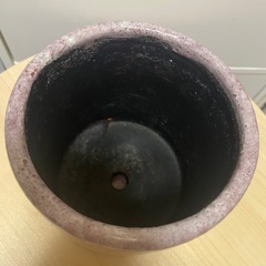 陶器鉢 植木鉢 オシャレ鉢 ピンク 薄紫の画像