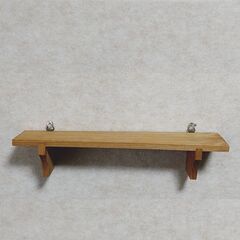 木彫りのベコ　6色セット　棚付きの画像