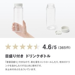 【無印良品】目盛り付きドリンクボトル500ml 2本セットの画像