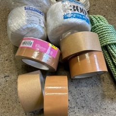 荷造りひも PPひも 荷造りテープ ロープ ガムテープ などの画像