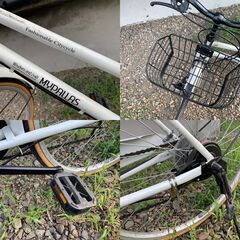 MYPALLAS マイパラス シティサイクル 自転車 ママチャリ 26インチ シマノ6段変速 中古品の画像