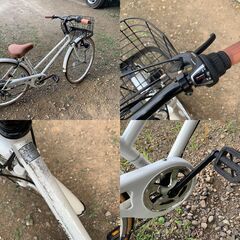 MYPALLAS マイパラス シティサイクル 自転車 ママチャリ 26インチ シマノ6段変速 中古品の画像