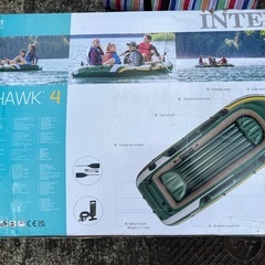 インテックス シーホーク 4 インフレータブル 4人用 ボート セットINTEX Seahawk 4 Inflatable Boat Setの画像