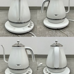 中古品　デロンギ 電気カフェケトル DeLonghi KBOE1230J-Wの画像