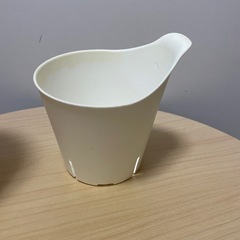 陶器鉢 植木鉢 オシャレ鉢 鉢カバー ハイドロ 薄オレンジの画像