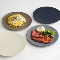 【店頭引き取り限定】新品未開封品　美濃焼 フラットプレート ４枚 台所　カトラリー　お皿　料理の画像