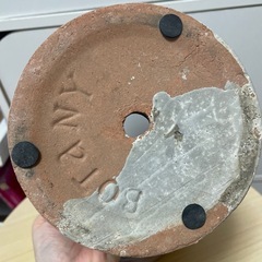 陶器鉢 植木鉢 駄温鉢 オシャレ鉢 ピンク 薄紫の画像