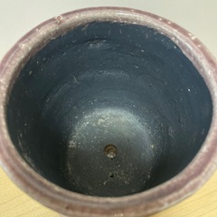 陶器鉢 植木鉢 駄温鉢 オシャレ鉢 ピンク 薄紫の画像