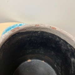 陶器鉢 植木鉢 オシャレ鉢 水色 の画像