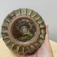 陶器鉢 植木鉢 オシャレ鉢 盆栽 浅鉢の画像