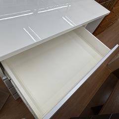 ☆ドリーム荒牧店☆☆ジモティー割引有☆ ニトリ/レンジ台/WH/側面穴有りの画像