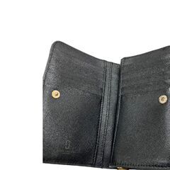 186005 現状品 MARC JACOBS マークジェイコブス 二つ折り財布 デイジー ブラック フラワー レディース [250412HM270004]の画像