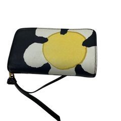 186005 現状品 MARC JACOBS マークジェイコブス 二つ折り財布 デイジー ブラック フラワー レディース [250412HM270004]の画像