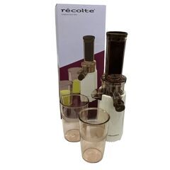 186000 現状品 recolte レコルト コールドプレス ジューサー ミニ RCJ-1  ホワイト [250513HM130018]の画像