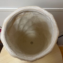 陶器鉢 植木鉢 オシャレ鉢 グラデーションカラー 白の画像