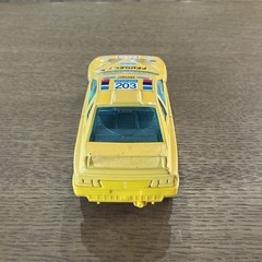 かっこいいミニカー🚗✨ PEUGEOT プジョー 405 ブラーゴ製 ターボ16 グランドレイドダカールラリー　ミニカー 自動車 車 くるま 黄色 の画像