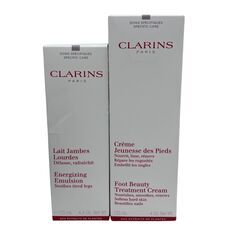 186000 新品未使用 CLARINS クラランス CLARINS 足用保湿クリーム・レッグ用乳液 2点まとめ売り [250609HM080340]の画像