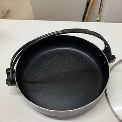 I2508-641 パール金属（株） フタ付き すきやき鍋 26cm IH対応 中古の画像