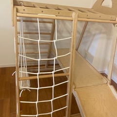 ジャングルジム　木製 天然木の画像