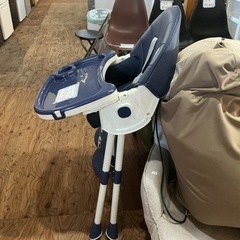 小さいお子さんがいる家庭に🧑‍🧑‍🧒💓 折りたたみ式 食卓 持ち運び 便利 ベビーチェア 赤ちゃん用 青の画像