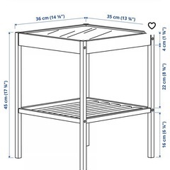IKEA サイドテーブル　NESNA　 の画像