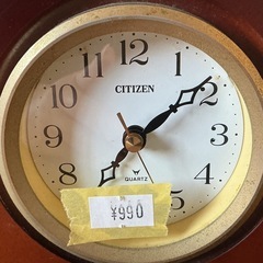 昭和レトロ⭐️ 動作未確認❗️ CITIZEN シチズン 木製 置き時計 時計 とけい 茶色の画像