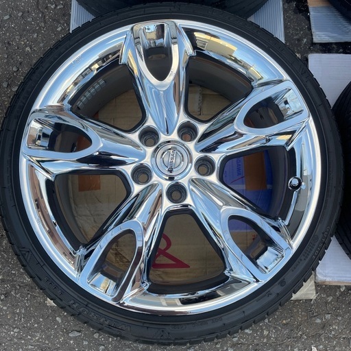 今夜が山田　Z51ムラーノ　18インチ　純正OP北米仕様メッキホイール① ムラーノ アルミホイール(北米製 18インチ クロームメッキ) 1本