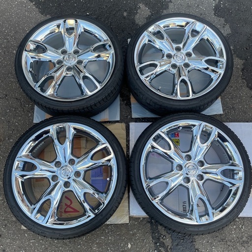 Z51 ムラーノ純正メッキホイール18インチ 114.3 5h7.5j+50 (ssk