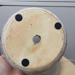 陶器鉢 植木鉢 オシャレ鉢 グラデーションカラー 白 の画像