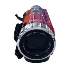 186000 現状品 JVC ジェイブイシー ビデオカメラ エブリオ GZ-E235-R  レッド フルハイビジョン対応 [241223HM220007]の画像
